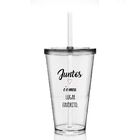 Kit 2 Copos Com Tampa E Canudo - Lugar Favorito - Para Dia Do