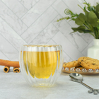 Kit 2 Copos De Café De Vidro Classic Parede Dupla 80ml Lyor