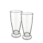 Kit 2 Copos Tulipa 330 Ml Transparente De Acrílico