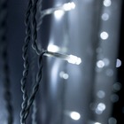 Kit 2 Cortina 500 Leds Fixa 4m Branco Frio C/ Fio Branco 127v