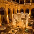 Kit 2 Cortinas 500 Leds Fixa 4m Morno C/ Fio Branco 220v