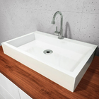 Kit 2 Cubas De Apoio Banheiro Sobrepor Retangular Rubi