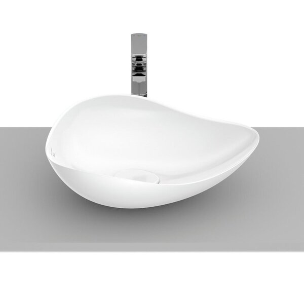 Kit 2 Cubas De Apoio Oval 54x37,5cm Ruy Ohtake Roca Branco