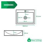 Kit 2 Cubas De Apoio Para Banheiro Pia Sobrepor 40x37cm Ônix