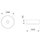 Kit 2 Cubas De Apoio Redonda Sem Mesa 390 Platinum P2 Incepa