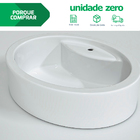 Kit 2 Cubas De Apoio Sobrepor Para Banheiro Oval 44cm Jade