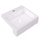 Kit 2 Cubas De Semi Encaixe Para Banheiro Xq395 Quadrada Comp