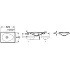 Kit 2 Cubas De Sobrepor 62x44,5cm Ruy Ohtake Roca Bege