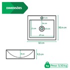 Kit 2 Cubas De Sobrepor Banheiro Marmorite 32x30cm Topázio