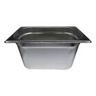 Kit 2 Cubas Gastronomica Inox Gn 1/4 X 150mm (265x162mm)