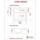 Kit 2 Cubas Para Banheiro Q32w Compace Preto