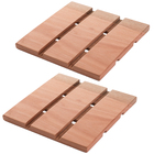 Kit 2 Descansos Para Panelas Em Madeira Essence 18x18cm Supor