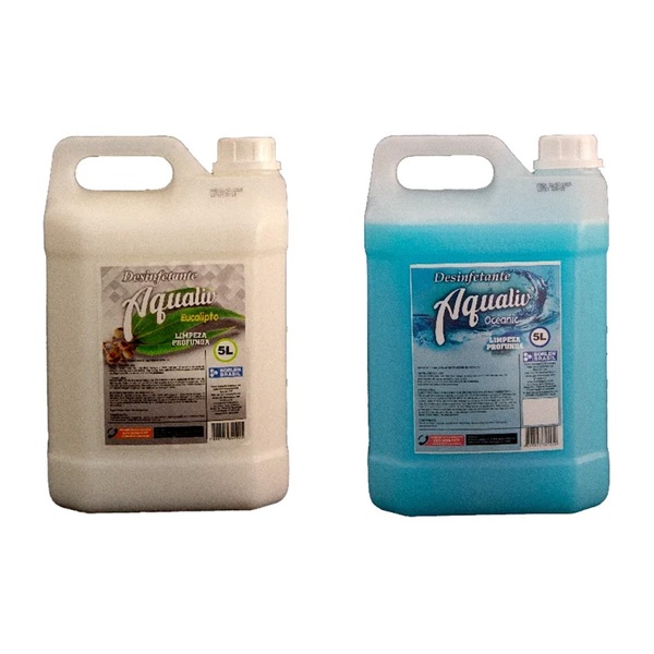 Kit 2 Desinfetante Aqualiv Plus Aroma Eucalipto E Oceanic 5l