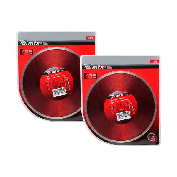 Kit 2 Discos De Corte Diamantado Contínuo 230mm Mármore Mtx | Leroy Merlin