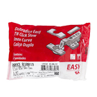 Kit 2 Dobradiça Easy TN Click Slow Inox Curv C