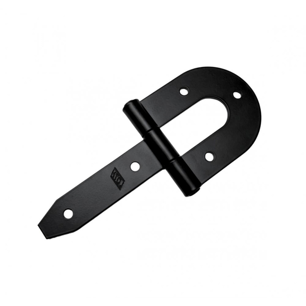 Kit 2 Dobradiça Porteira Ferradura 4" Preta - Loth