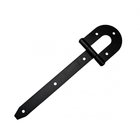 Kit 2 Dobradiça Porteira Ferradura 6" Preta - Loth