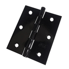 Kit 2 Dobradiça Preta Porta / Janela Pino Solto Real 3x2,5"