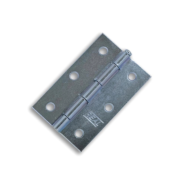 Kit 2 Dobradiça Zincada Porta / Janela Pino Solto Real 3"