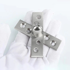 Kit 2 Dobradiças Pino Pivotante Aço Inox Porta Giratória 360°