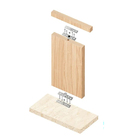 Kit 2 Dobradiças Pino Pivotante Aço Inox Porta Giratória 360°