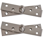 Kit 2 Dobradiças Pino Pivotante Aço Inox Porta Giratória 360°