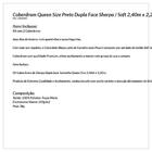 Kit 2 Edredom Coberdrom Preto Queen Size Pele De Carneiro Dup