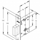 Kit 2 Em 1 - Fechadura Stam Externa Perfil Estreito 500/11 +