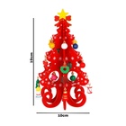 Kit 2 Enfeite De Madeira Árvore De Natal 19x10cm