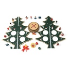 Kit 2 Enfeite De Madeira Arvore De Natal 24,5 Cm