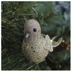 Kit 2 Enfeite Decoração Árvore Natal Pomba Dourada Natalina 1