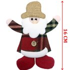 Kit 2 Enfeite Pendente Árvore Natal Boneco Papai Noel 15cm