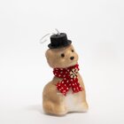 Kit 2 Enfeites Cachorro Pendente Decoração Natal Isopor 15cm