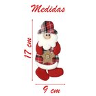 Kit 2 Enfeites Pendente Árvore Natal Papai Noel Boneco De Nev