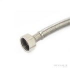 Kit 2 Engate Flexível 70cm Aço Inox Para Torneira Monocomando