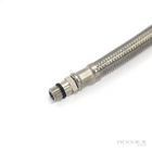 Kit 2 Engate Flexível 70cm Aço Inox Para Torneira Monocomando