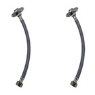 Kit 2 Engate Mangueira Flexível Trançado 40cm Alta Pressão