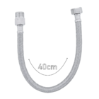 Kit 2 Engates Mangueira Flexível Trançado Aço Inox 40cm Par D