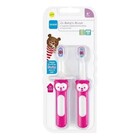 Kit 2 Escovas De Dentes Infantil Baby's Brush 6m+ Rosa Mam