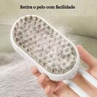 Kit 2 Escovas Pet Vapor Usb Para Gato E Cachorro 3 Em 1