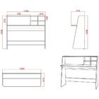 Kit 2 Escrivaninha Idealle C05 Mpozenato Preto