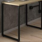 Kit 2 Escrivaninhas 120cm Estilo Industrial New Port Nature