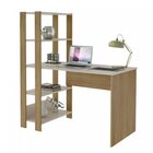 Kit 2 Escrivaninhas Com Estante 4 Prateleiras 120cm Match Off