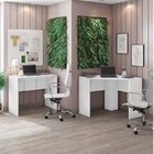 Kit 2 Escrivaninhas Cubic  Branco Tx