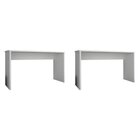 Kit 2 Escrivaninhas Gávea Office 127cm Branco