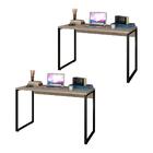 Kit 2 Escrivaninhas Mesas De Escritório Studio Industrial 120