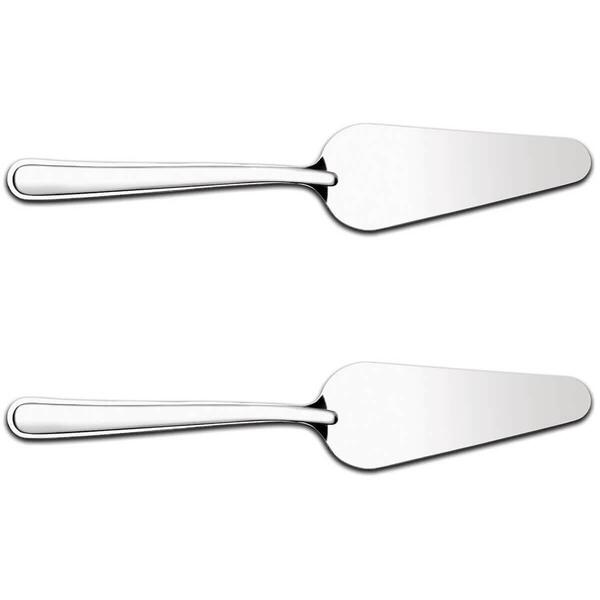 Kit 2 Espátulas Para Cortar Bolo Pá Cortador De Fatia Pizza I
