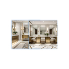 Kit 2 Espelho Quadrado Com Led 60x60 Cm Luxo Frio