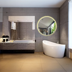 Kit 2 Espelho Redondo Com Led 70x70 Cm Neutro