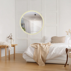 Kit 2 Espelho Redondo Com Led 70x70 Cm Neutro